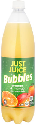 Just Juice Bubbles Orange & Mango  1.25 L