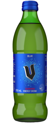 V Guarana Energy Drink Blue 350ml